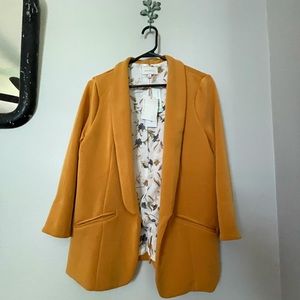 Skies Are Blue gold blazer